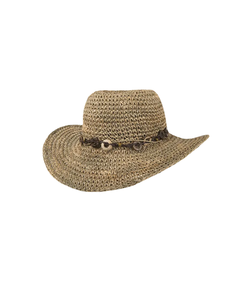 Hatland Tasmine Zeegras Hoed Met Brede Rand