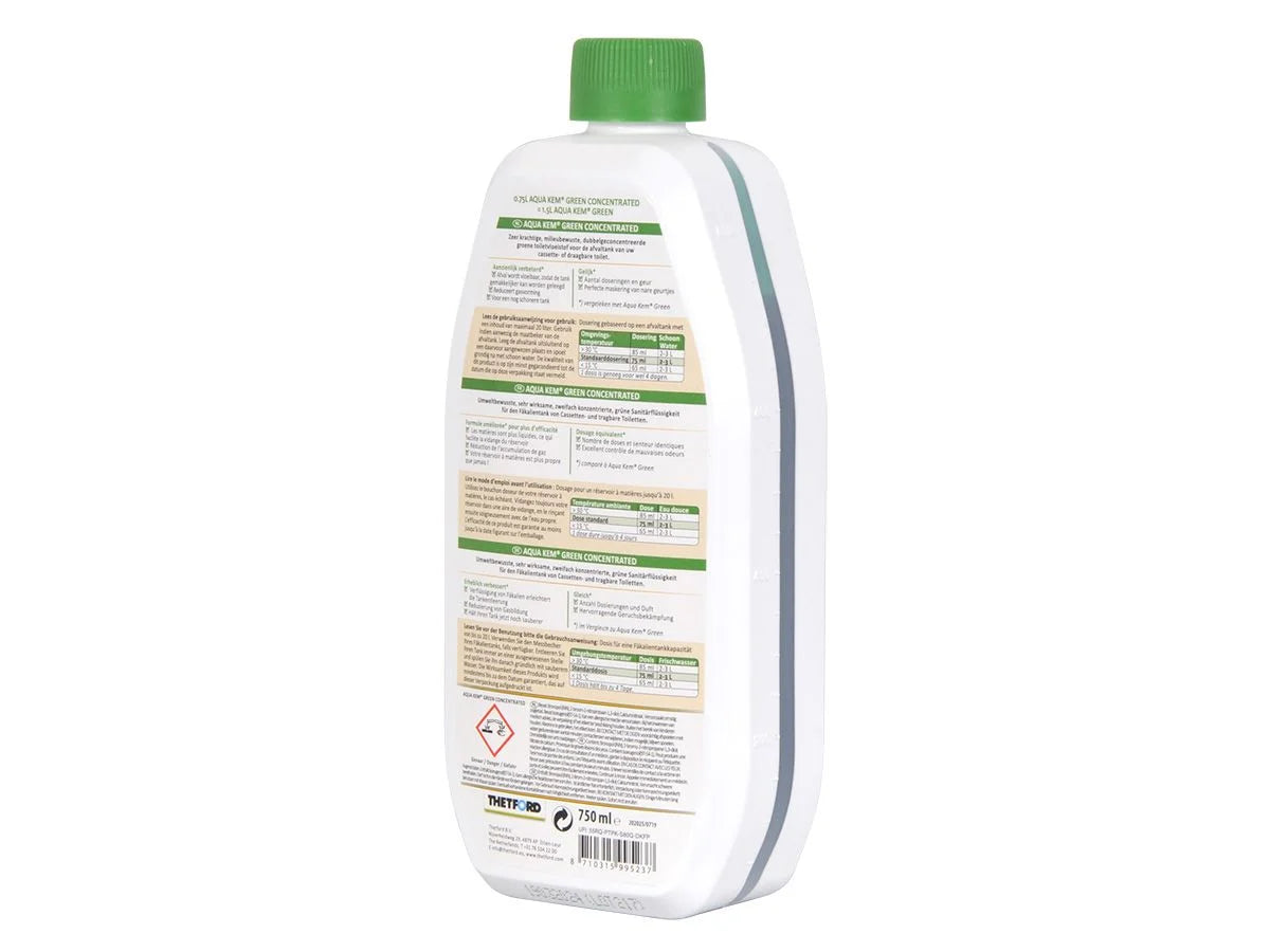 Thetford Aqua Kem Green Concentrated Toiletvloeistof 0,75L