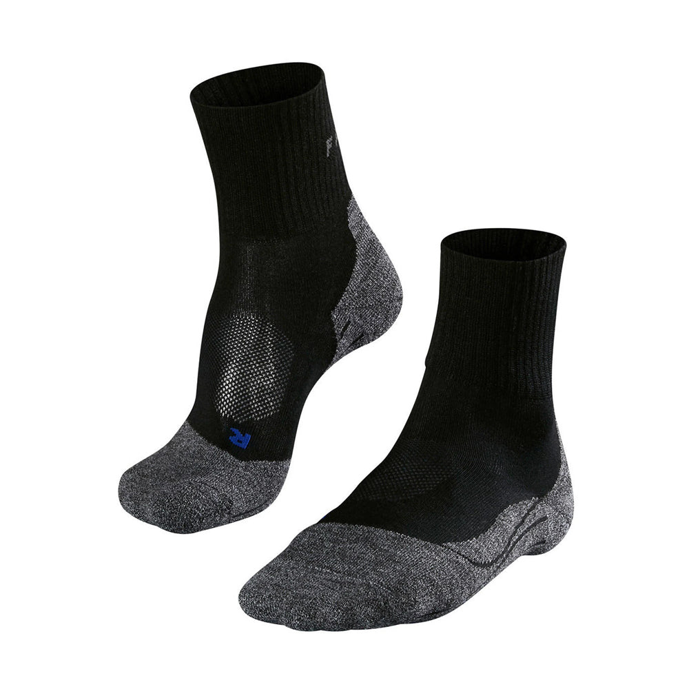 Falke TK2 Cool Short Heren Wandelsokken Zwart/Grijs