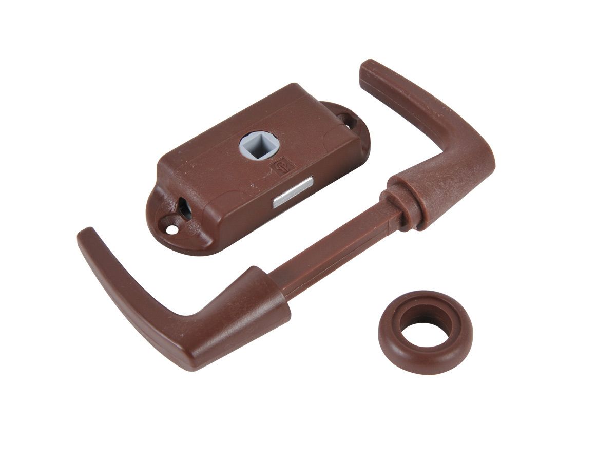 Toiletslot Met Kruk Bruin