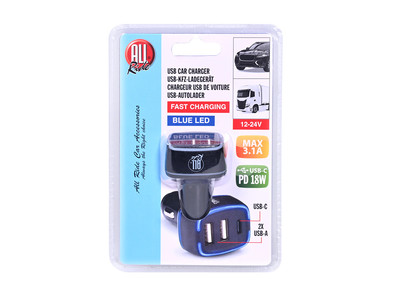 ALL Ride Usb Auto Lader