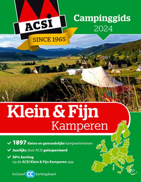 ACSI Campinggids Klein & Fijn Kamperen Gids 2024