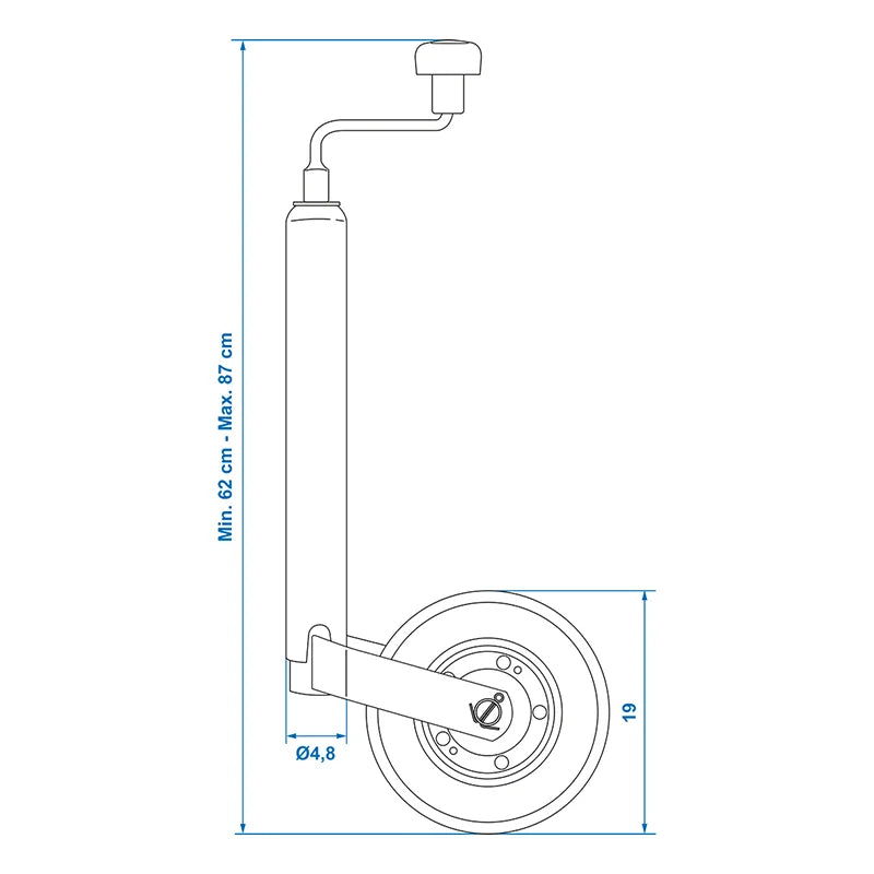 Neuswiel 48mm Velg Metaal Met Rubberband 200x50mm