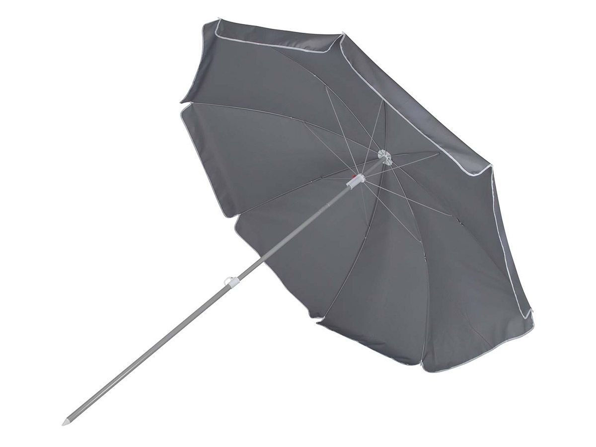 Bo-Camp Ø 200 cm Parasol Met Knikarm Grijs